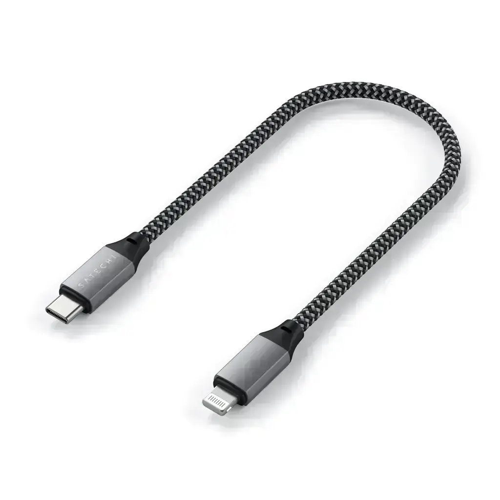 Satechi USB-C to Lightning Cable Space Gray (25 cm) (ST-TCL10M)